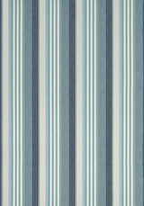 Thibaut Esprit Stripe Navy And Sky Fabric