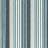 Thibaut Esprit Stripe Navy And Sky Fabric