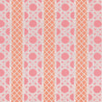 Thibaut Trelliage Peony And Coral Fabric