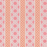 Thibaut Trelliage Peony And Coral Fabric