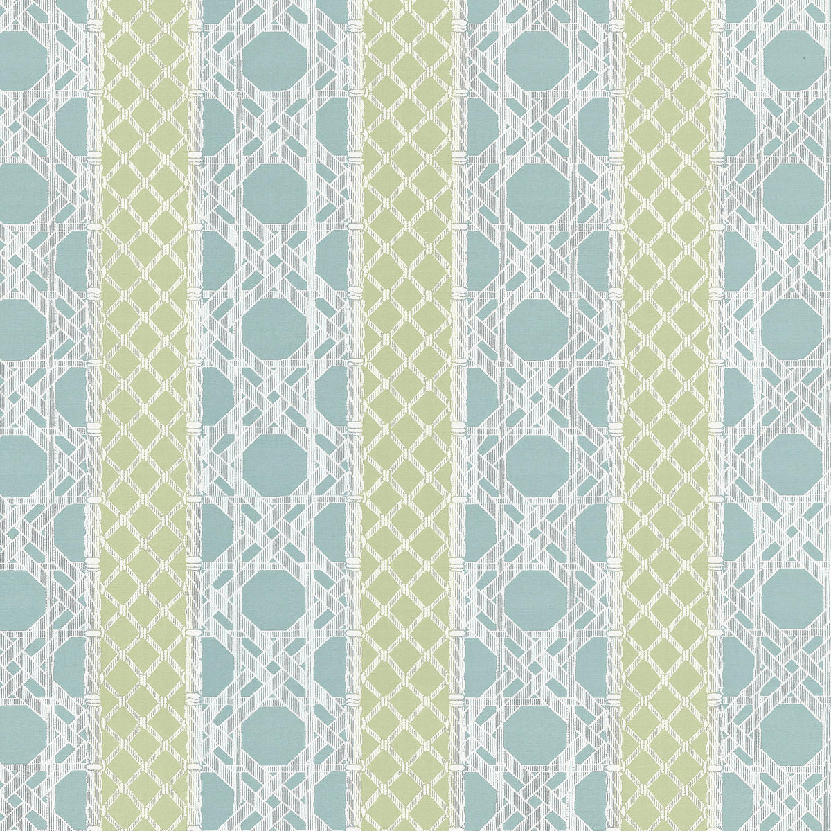 Thibaut Trelliage Pool And Leaf Fabric