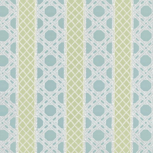 Thibaut Trelliage Pool And Leaf Fabric
