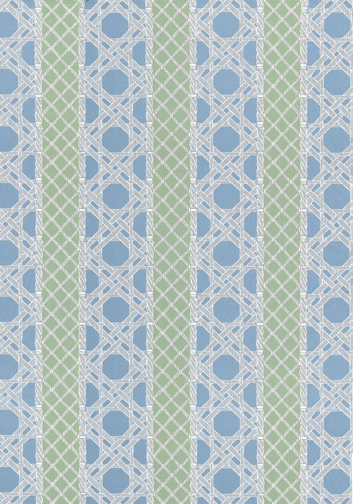 Thibaut Trelliage Cornflower And Clover Fabric