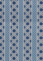 Thibaut Trelliage Navy And Cadet Fabric