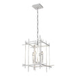 Hubbardton Forge 2023 White Tura 4-Light Small Chandelier