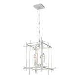 Hubbardton Forge 2023 White Tura 4-Light Small Chandelier
