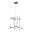 Hubbardton Forge 2023 Vintage Platinum Tura 4-Light Small Chandelier