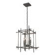 Hubbardton Forge 2023 Natural Iron Tura 4-Light Small Chandelier