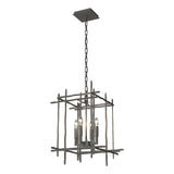 Hubbardton Forge 2023 Natural Iron Tura 4-Light Small Chandelier