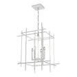 Hubbardton Forge 2023 White Tura 4-Light Medium Chandelier