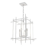Hubbardton Forge 2023 White Tura 4-Light Medium Chandelier