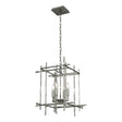 Hubbardton Forge 2023 Sterling Tura 4-Light Small Chandelier