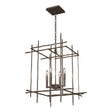 Hubbardton Forge 2023 Bronze Tura 4-Light Medium Chandelier