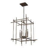 Hubbardton Forge 2023 Bronze Tura 4-Light Medium Chandelier