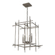 Hubbardton Forge 2023 Dark Smoke Tura 4-Light Medium Chandelier