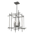Hubbardton Forge 2023 Natural Iron Tura 4-Light Medium Chandelier