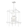 Hubbardton Forge 2023 White Tura 8-Light Large Chandelier