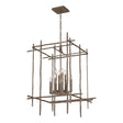 Hubbardton Forge 2023 Bronze Tura 8-Light Large Chandelier
