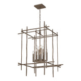 Hubbardton Forge 2023 Bronze Tura 8-Light Large Chandelier