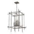 Hubbardton Forge 2023 Dark Smoke Tura 8-Light Large Chandelier
