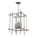 Hubbardton Forge 2023 Dark Smoke Tura 8-Light Large Chandelier