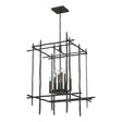 Hubbardton Forge 2023 Black Tura 8-Light Large Chandelier