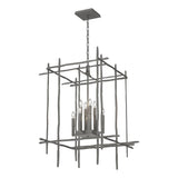 Hubbardton Forge 2023 Natural Iron Tura 8-Light Large Chandelier