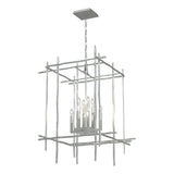 Hubbardton Forge 2023 Vintage Platinum Tura 8-Light Large Chandelier