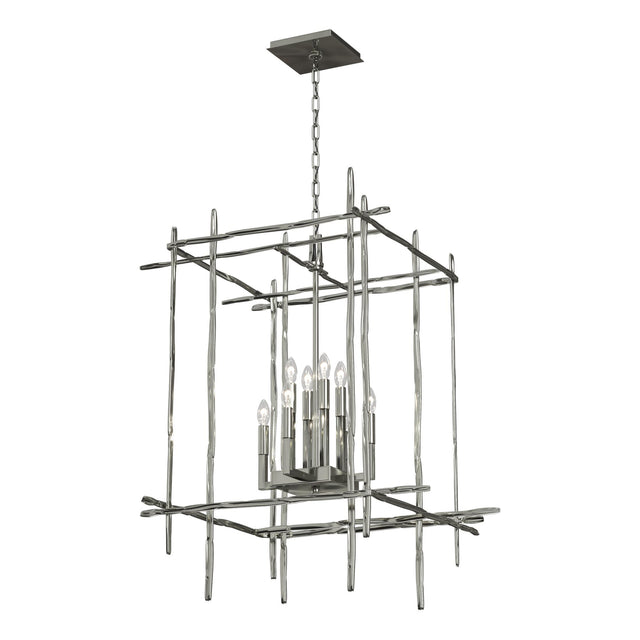 Hubbardton Forge 2023 Sterling Tura 8-Light Large Chandelier