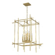 Hubbardton Forge 2023 Modern Brass Tura 8-Light Large Chandelier