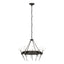Hubbardton Forge 2023 Oil Rubbed Bronze Cast Glass (YC) Echo 10-Light Circular Chandelier