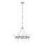 Hubbardton Forge 2023 Vintage Platinum Cast Glass (YC) Echo 10-Light Circular Chandelier