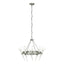 Hubbardton Forge 2023 Sterling Cast Glass (YC) Echo 10-Light Circular Chandelier