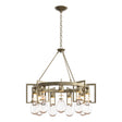 Hubbardton Forge 2019 Soft Gold Clear Glass (ZM) Apothecary Circular Chandelier
