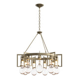 Hubbardton Forge 2019 Soft Gold Clear Glass (ZM) Apothecary Circular Chandelier