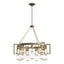 Hubbardton Forge 2019 Soft Gold Clear Glass (ZM) Apothecary Circular Chandelier