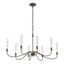 Hubbardton Forge 2019 Bronze Brass Clear Glass (ZM) Grace 8-Arm Chandelier