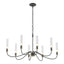 Hubbardton Forge 2019 Natural Iron Brass Clear Glass (ZM) Grace 8-Arm Chandelier