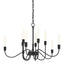 Hubbardton Forge 2014 Black Lisse 10 Arm Chandelier