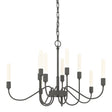 Hubbardton Forge 2014 Natural Iron Lisse 10 Arm Chandelier