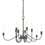 Hubbardton Forge 2014 Natural Iron Lisse 10 Arm Chandelier