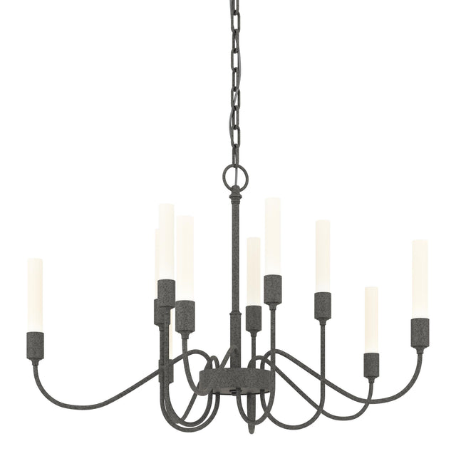 Hubbardton Forge 2014 Natural Iron Lisse 10 Arm Chandelier
