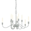 Hubbardton Forge 2014 Vintage Platinum Lisse 10 Arm Chandelier