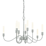 Hubbardton Forge 2014 Vintage Platinum Lisse 10 Arm Chandelier