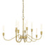Hubbardton Forge 2014 Modern Brass Lisse 10 Arm Chandelier