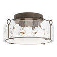 Hubbardton Forge 2020 Bronze Water Glass (LL) Bow Large Semi-Flush