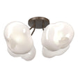 Hubbardton Forge 2022 Bronze Frosted Glass (FD) Ume 4-Light Semi-Flush