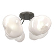 Hubbardton Forge 2022 Dark Smoke Frosted Glass (FD) Ume 4-Light Semi-Flush