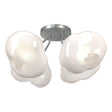 Hubbardton Forge 2022 Vintage Platinum Frosted Glass (FD) Ume 4-Light Semi-Flush