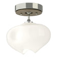 Hubbardton Forge 2022 Sterling Soft Gold Frosted Glass (FD) Ume 1-Light Semi-Flush